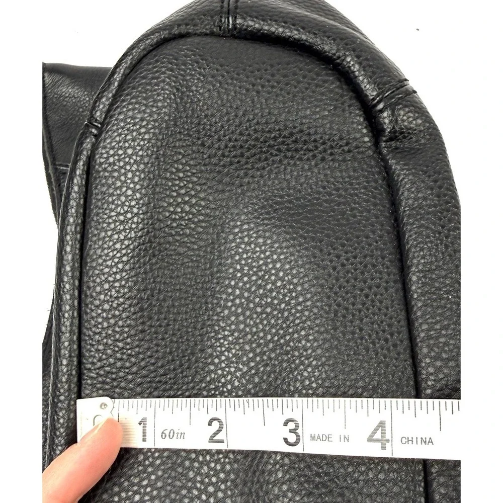The Sak Sequoia Hobo Handbag Black Soft Leather Slouchy Handbag NO Charm